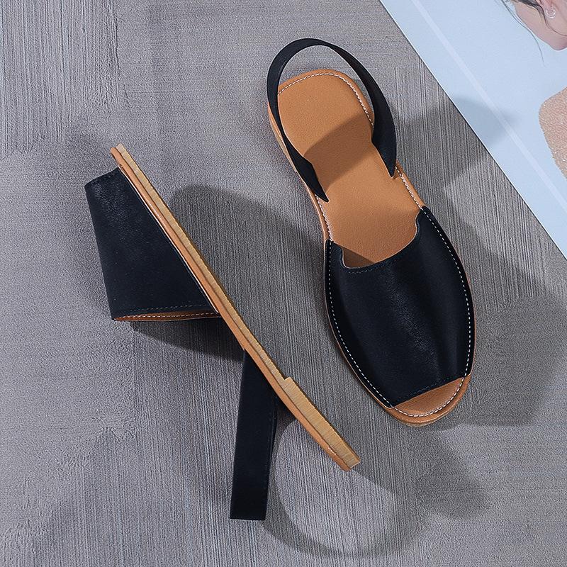 Fish Mouth Flat Sandals