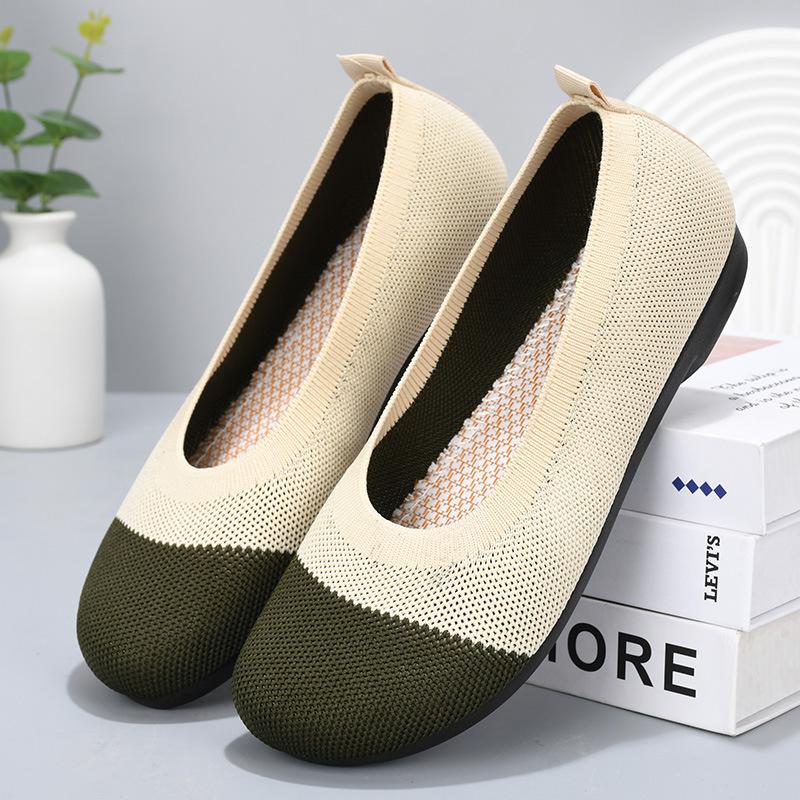Flyweave soft-soled flat shoes