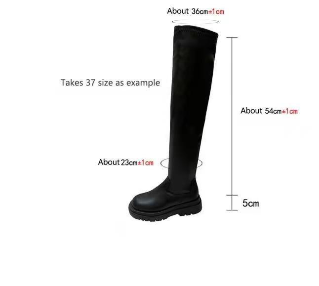 Platform Stretch Boots