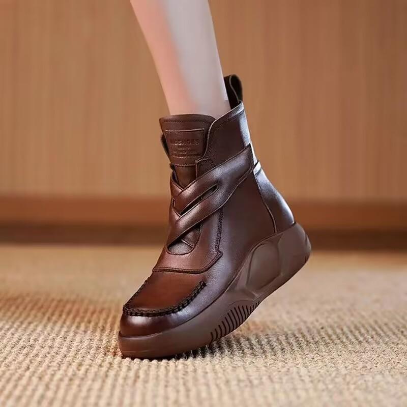 (Winter Big Saleš„)Leather Thermal Velcro Corrective Boots