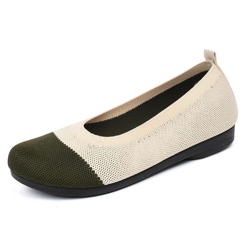 Flyweave soft-soled flat shoes