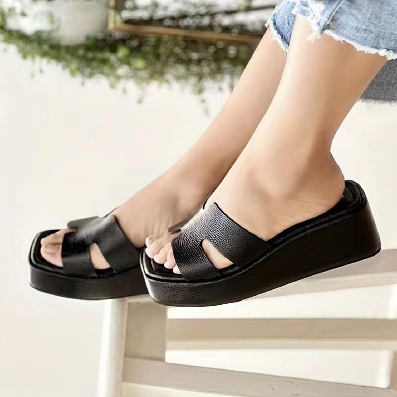 Thick Solid Color Slippers