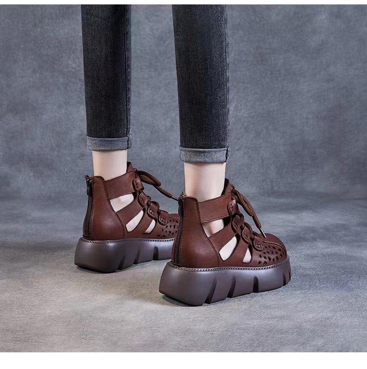 Summer breathable high top casual orthopedic boots
