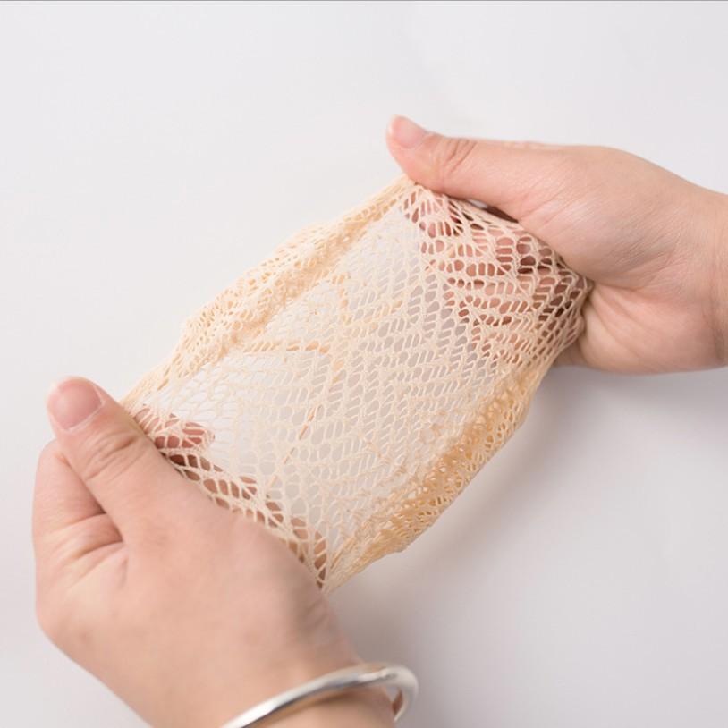Breathable knitted lace socks