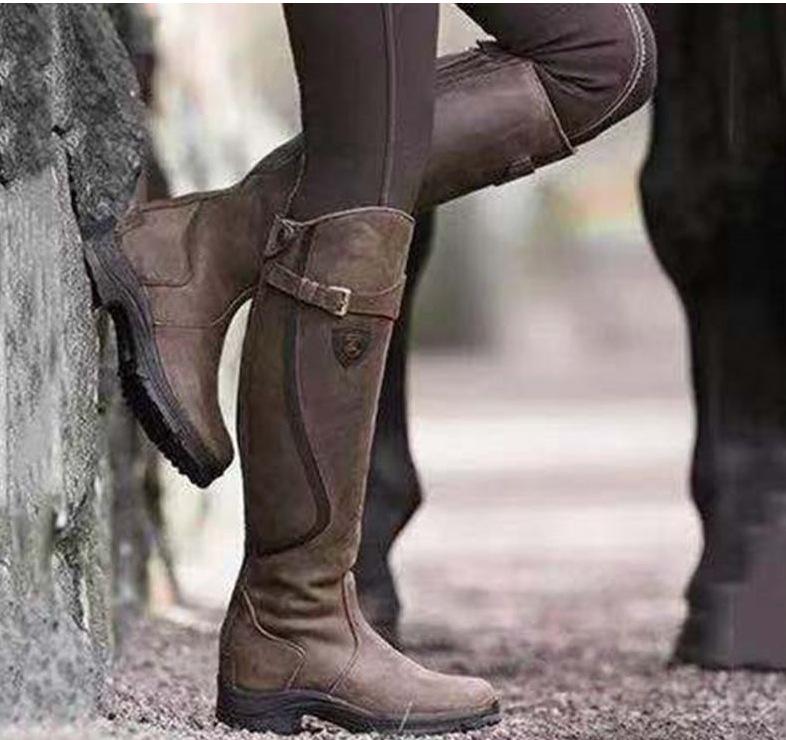 Waterproof & Durable Leather Long Boots