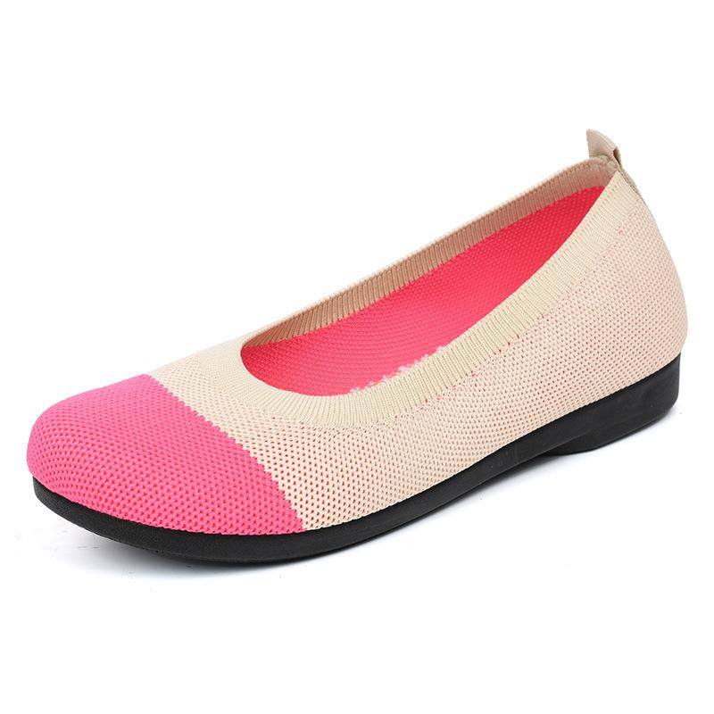Flyweave soft-soled flat shoes