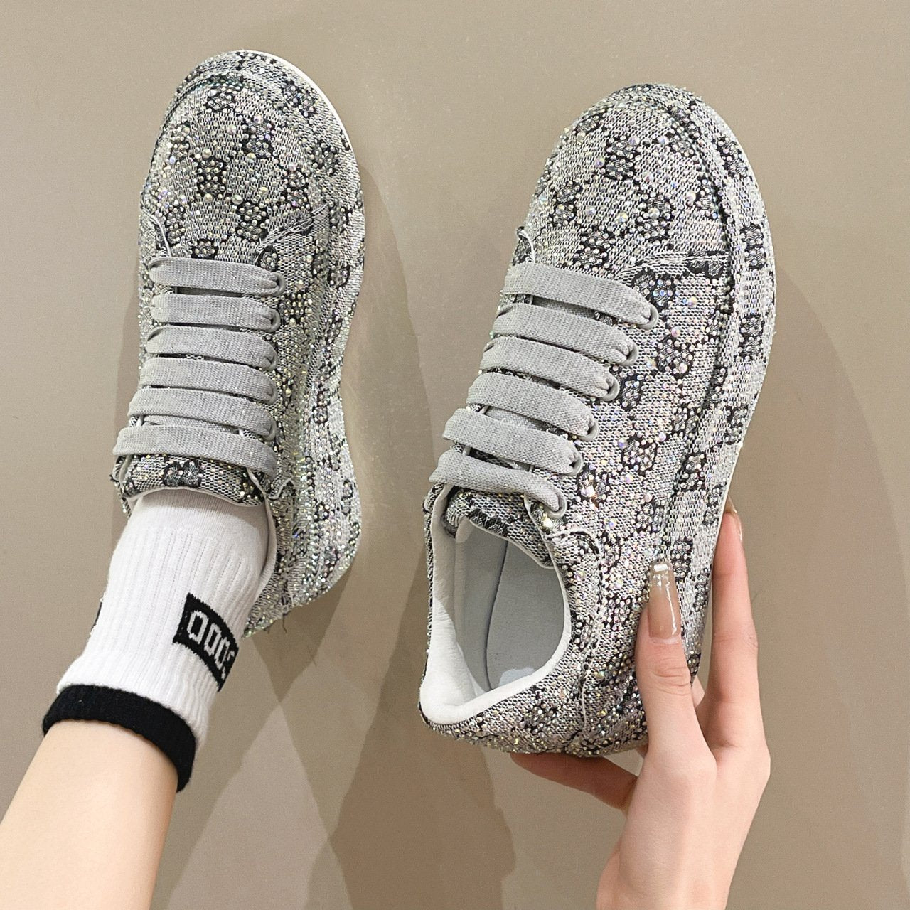 Sparkly Rhinestone Sneakers