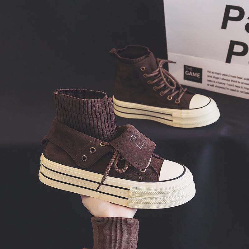 Versatile suede soft sole sneakers