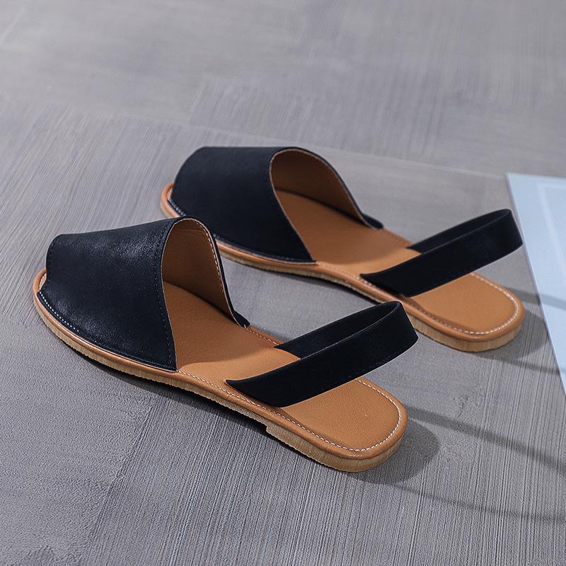 Fish Mouth Flat Sandals