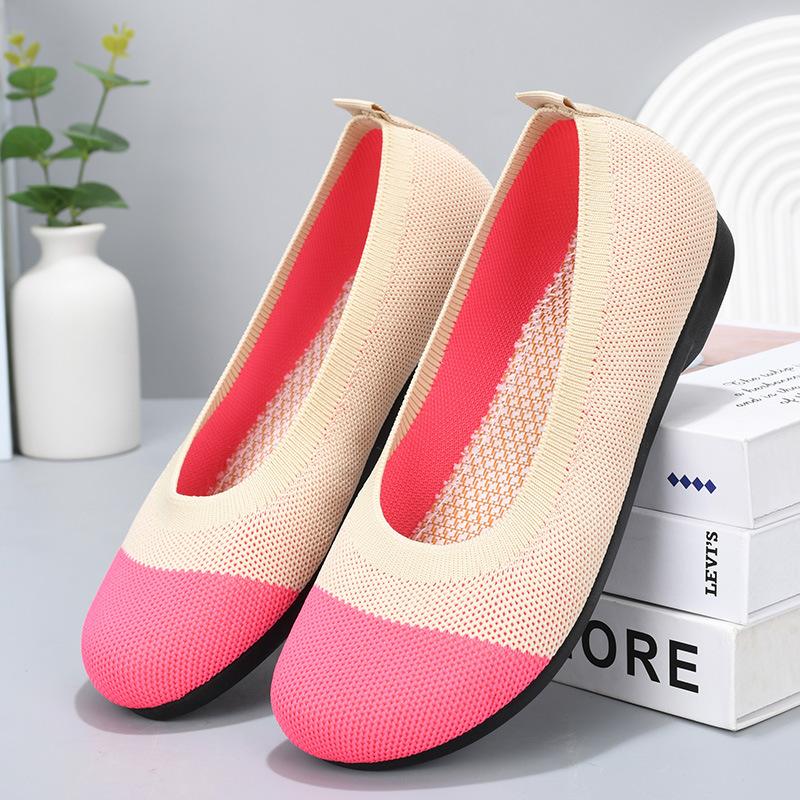 Flyweave soft-soled flat shoes