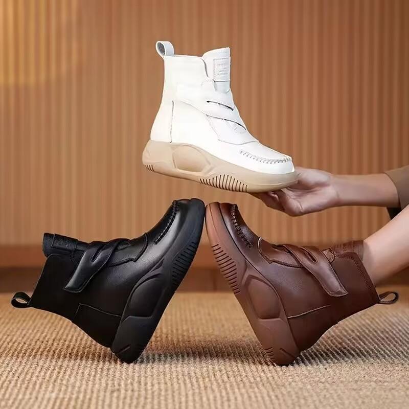 (Winter Big Saleš„)Leather Thermal Velcro Corrective Boots