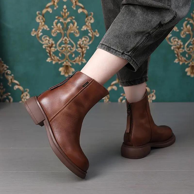 Italian waterproof leather boots