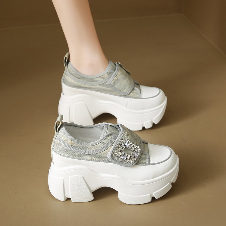 Retro Premium Rhinestone Loafers