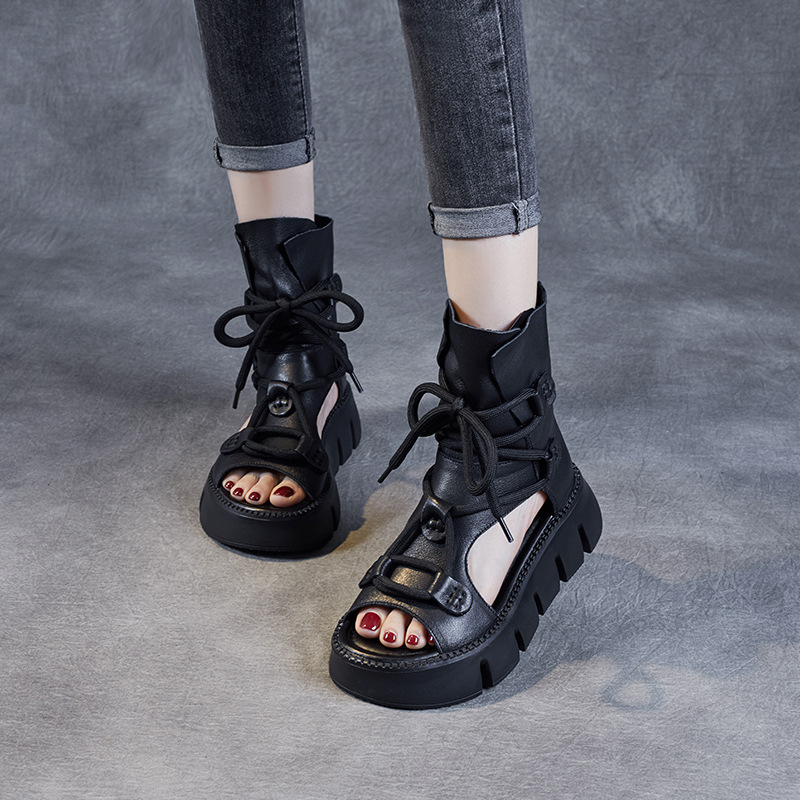 Handmade Pure Leather Orthopedic Martin Boots