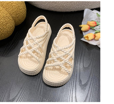 Summer new foot massage soft bottom orthopedic sandals