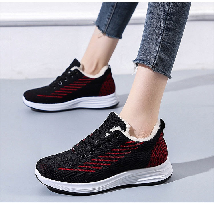Women's Velvet Flyknit Casual Shoes