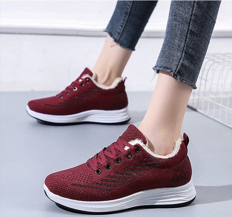 Women's Velvet Flyknit Casual Shoes