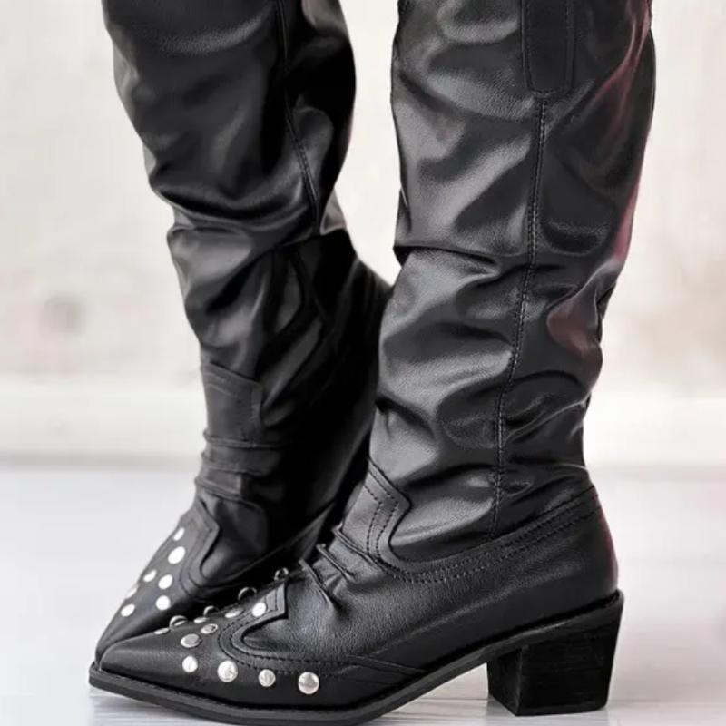 Studded Vintage Western Boots