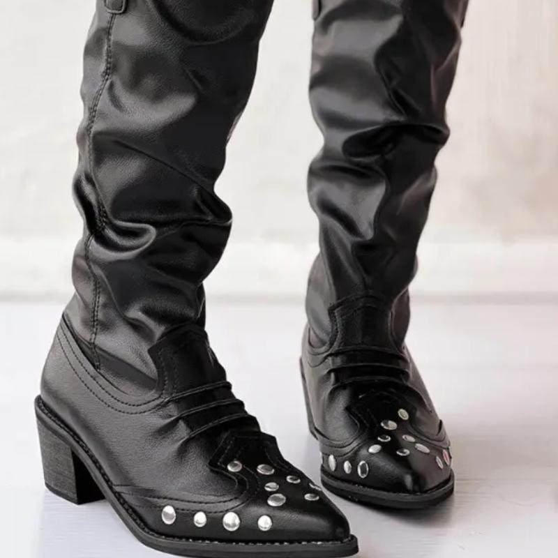 Studded Vintage Western Boots