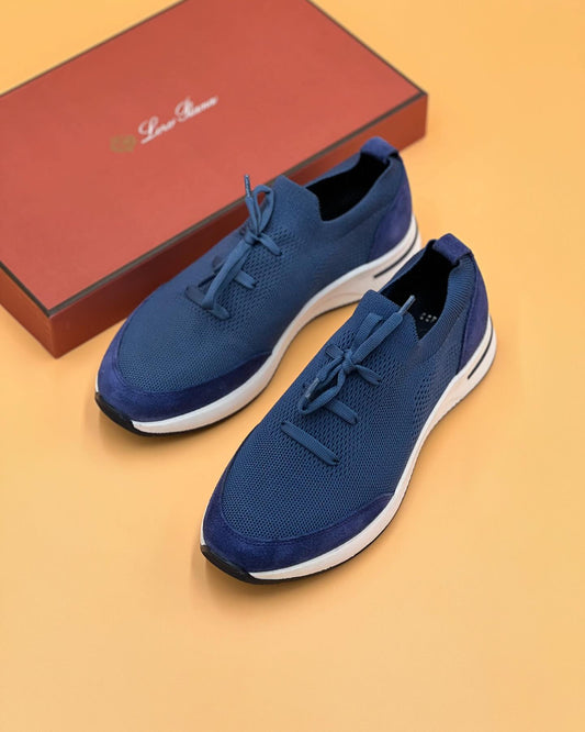 Men's blue walking shoes