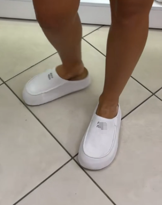 Fashion solid color letters soft casual shoes