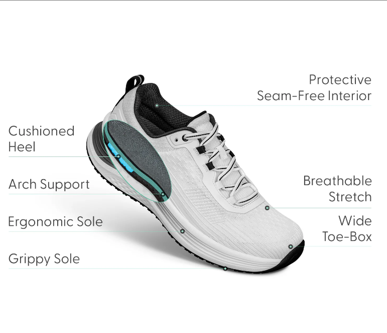 Black and white color matching casual sports shoes