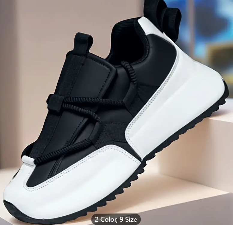 Men's Casual Low-Top Sneakers, Breathable PU Upper & PVC Sole, Round Toe, Lace-Up Design, All-Season Comfort for Outdoor, Hiking, and Daily Wear, Trendy and Versatile Men's Shoes