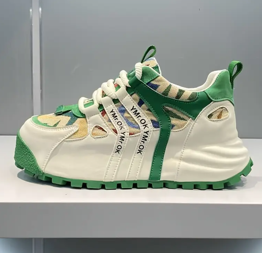 Comfy Lace Up Men's Fashion Platform Shoes For All Seasons Outdoor Traveling Walking Casual Activities
