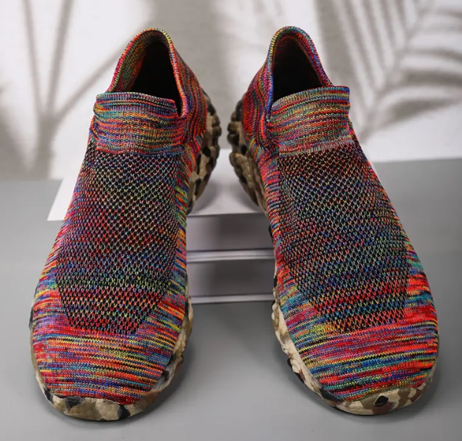 Men'S Stylish Rainbow Camo Sneakers