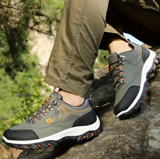 Khaki high quality waterproof breathable work shoes