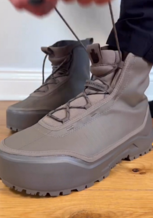 Cement gray Basecamp waterproof boots