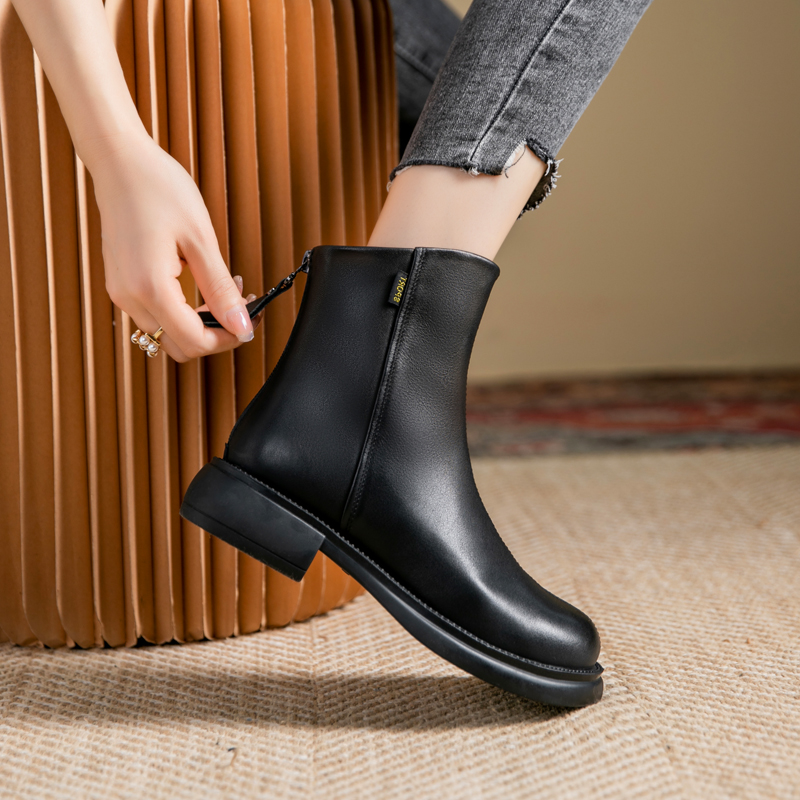 Italian waterproof leather boots
