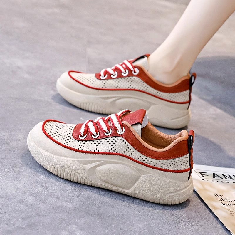 Elastic Platform Breathable Casual Shoes