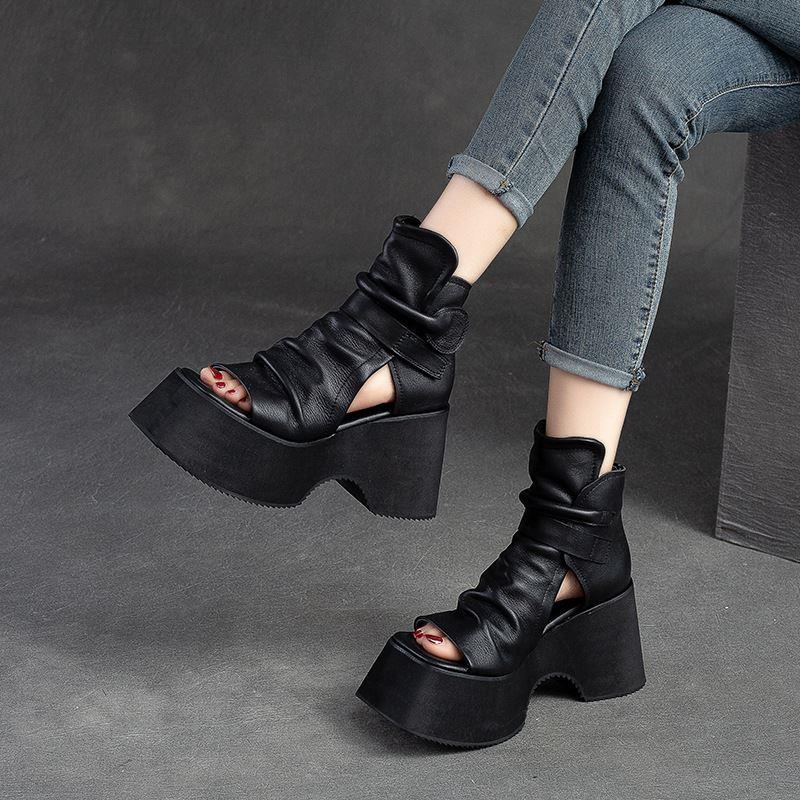 New Platform Comfort Leather Orthotic Sandals/Boots