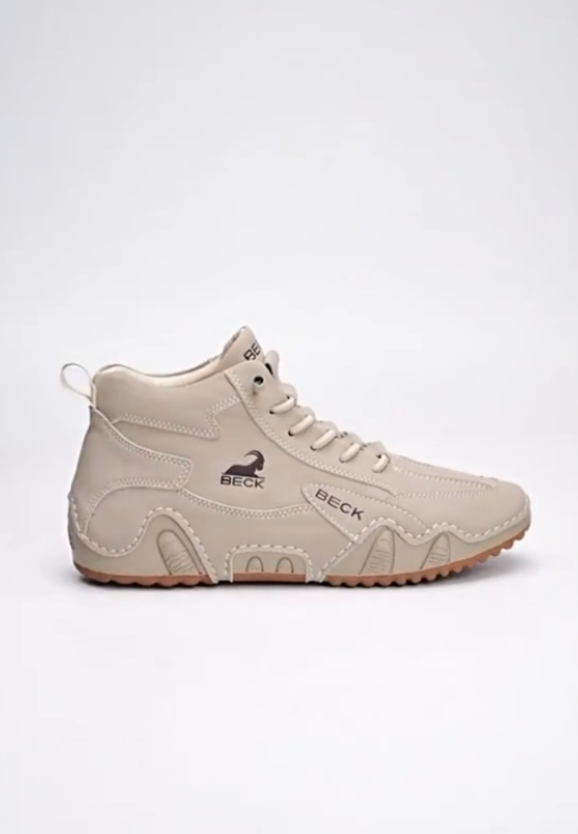 Men's ankle soft leather casual shoes