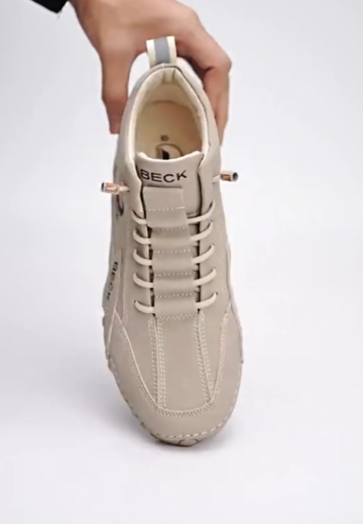 Men's ankle soft leather casual shoes
