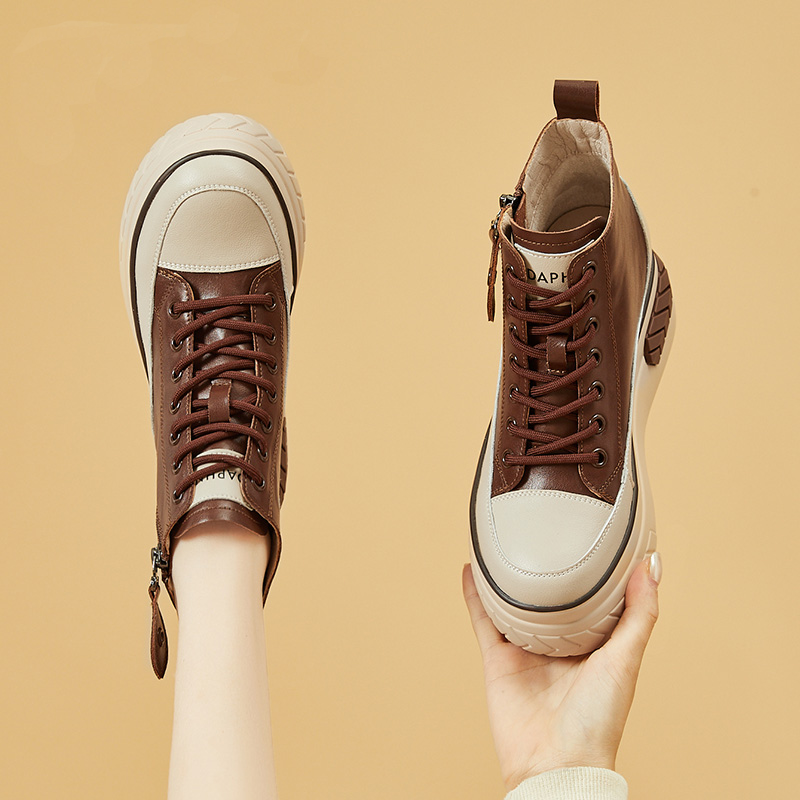 High top platform all match casual shoes