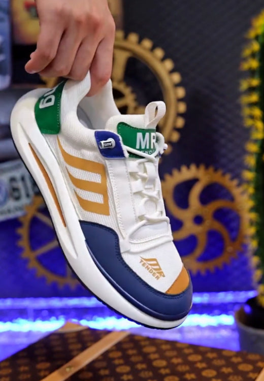 Men's multi-color stitching casual shoes