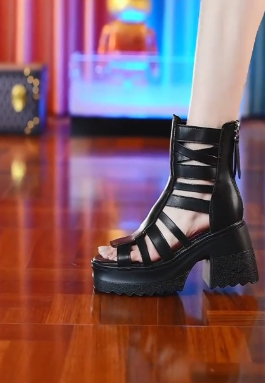 Women's high-top fashion Roman boots