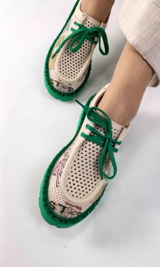 Casual leather trendy breathable shoes