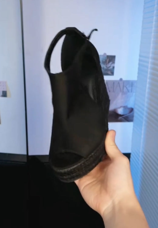 Women's elegant wedge fishmouth shoes