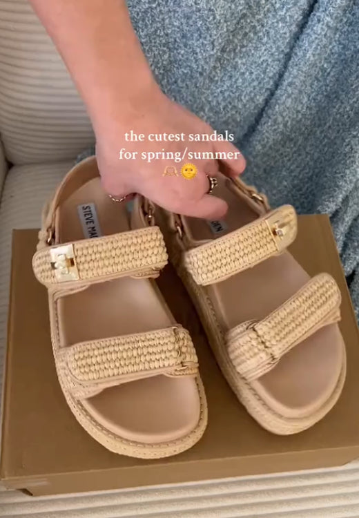 Strawberry comfortable breathable leather sandals