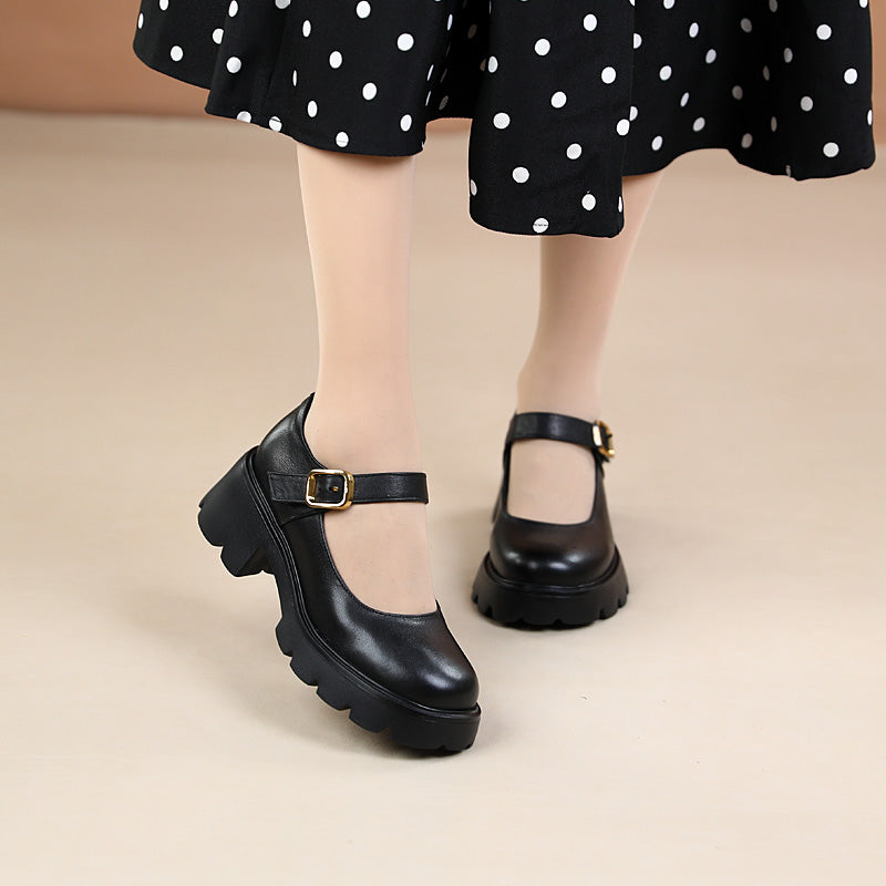 Stylish chunky heel casual shoes