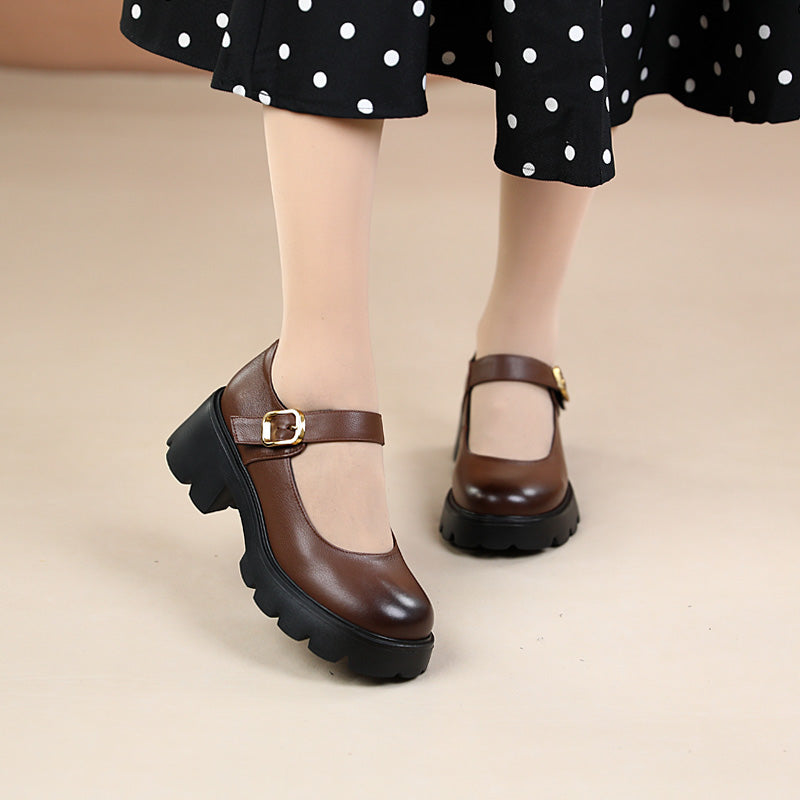 Stylish chunky heel casual shoes