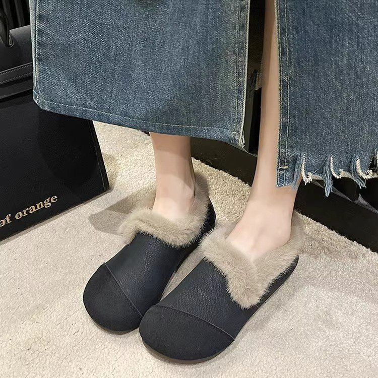 New velvet suede casual loafers