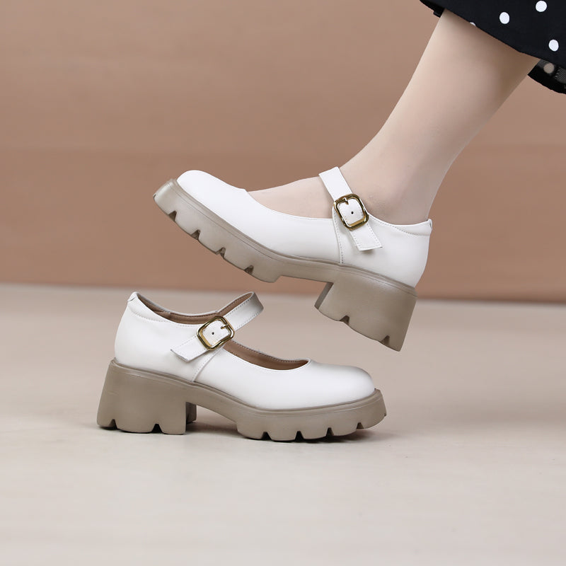 Stylish chunky heel casual shoes