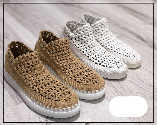 Washable extremely light woven cloth shoes