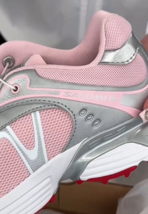 Pink print color matching casual breathable casual sports shoes