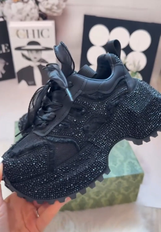 Fashion casual shoes with starry sky and thick soles