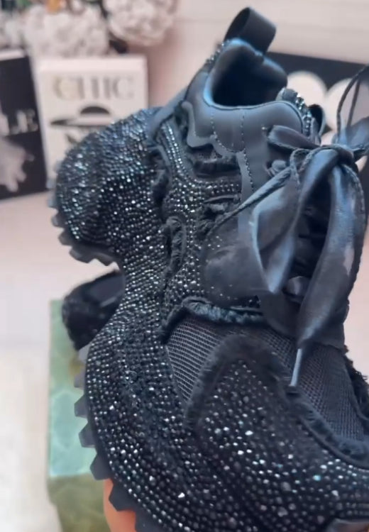 Fashion casual shoes with starry sky and thick soles